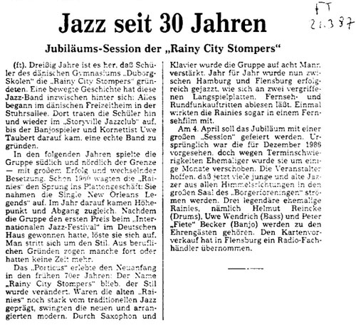 rainy city stompers 30 jahre